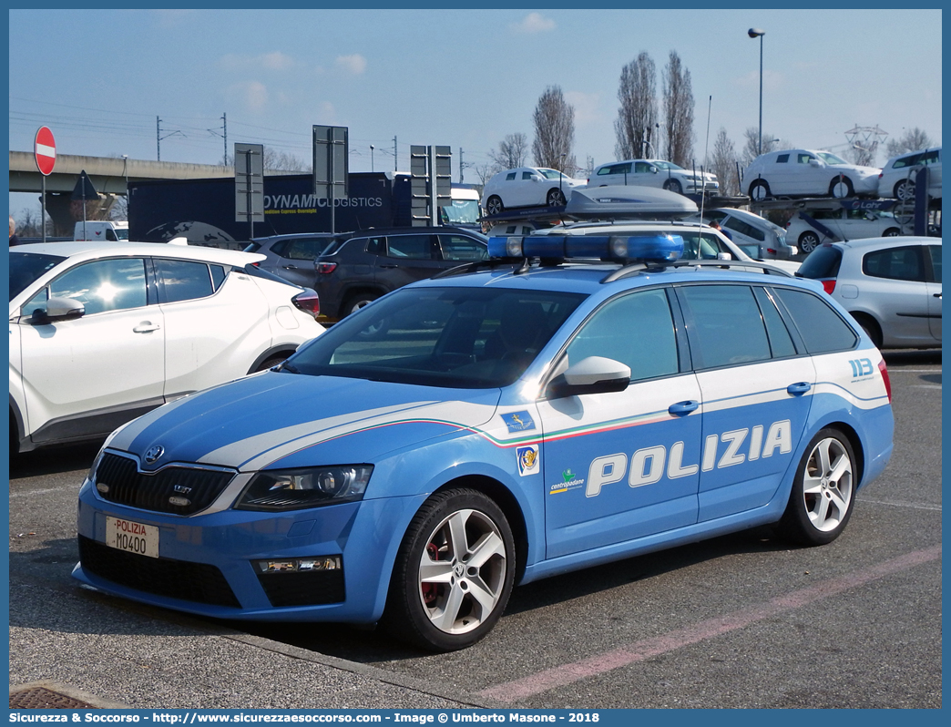 Polizia M0400
Polizia di Stato
Polizia Stradale
Autostrade Centropadane
Skoda Octavia Wagon RS IV serie
Allestitore Bertazzoni S.r.l.
Parole chiave: PS;P.S.;Polizia;di;Stato;Stradale;Autostradale;Autostrade;Centropadane;Centro;Padane;Skoda;Octavia;Wagon;RS;Bertazzoni