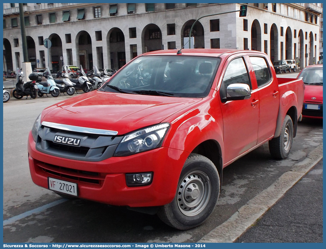 VF 27021
Corpo Nazionale Vigili del Fuoco
Isuzu D-Max II serie
Parole chiave: VVF;V.V.F.;Corpo;Nazionale;Vigili;del;Fuoco;Isuzu;Dmax;D-Max;D Max