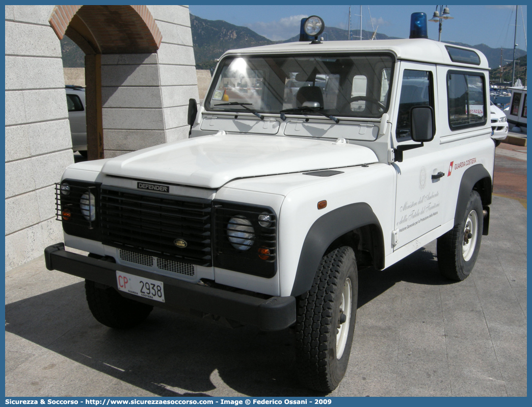 CP 2938
Corpo delle Capitanerie di Porto
Guardia Costiera
Land Rover Defender 90
Parole chiave: CP;GC;C.P.;G.C.;Guardia Costiera;Capitaneria di Porto;Capitanerie di Porto;Land Rover;Defender;90;2938