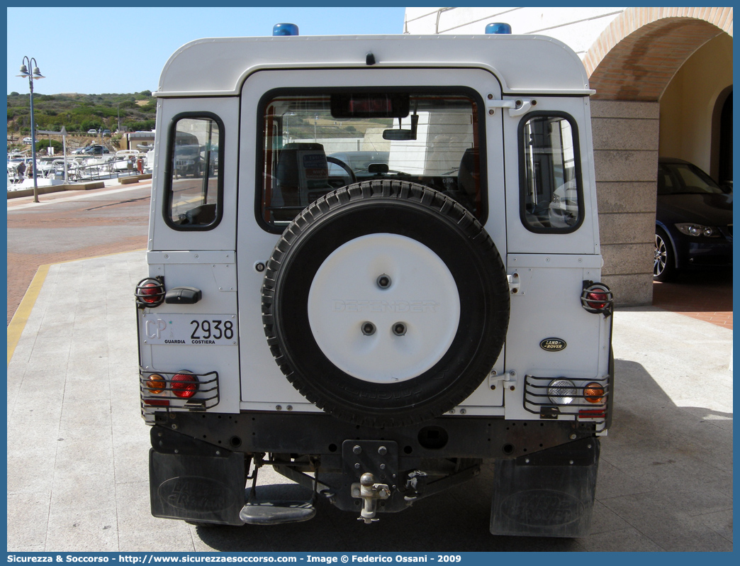 CP 2938
Corpo delle Capitanerie di Porto
Guardia Costiera
Land Rover Defender 90
Parole chiave: CP;GC;C.P.;G.C.;Guardia Costiera;Capitaneria di Porto;Capitanerie di Porto;Land Rover;Defender;90;2938