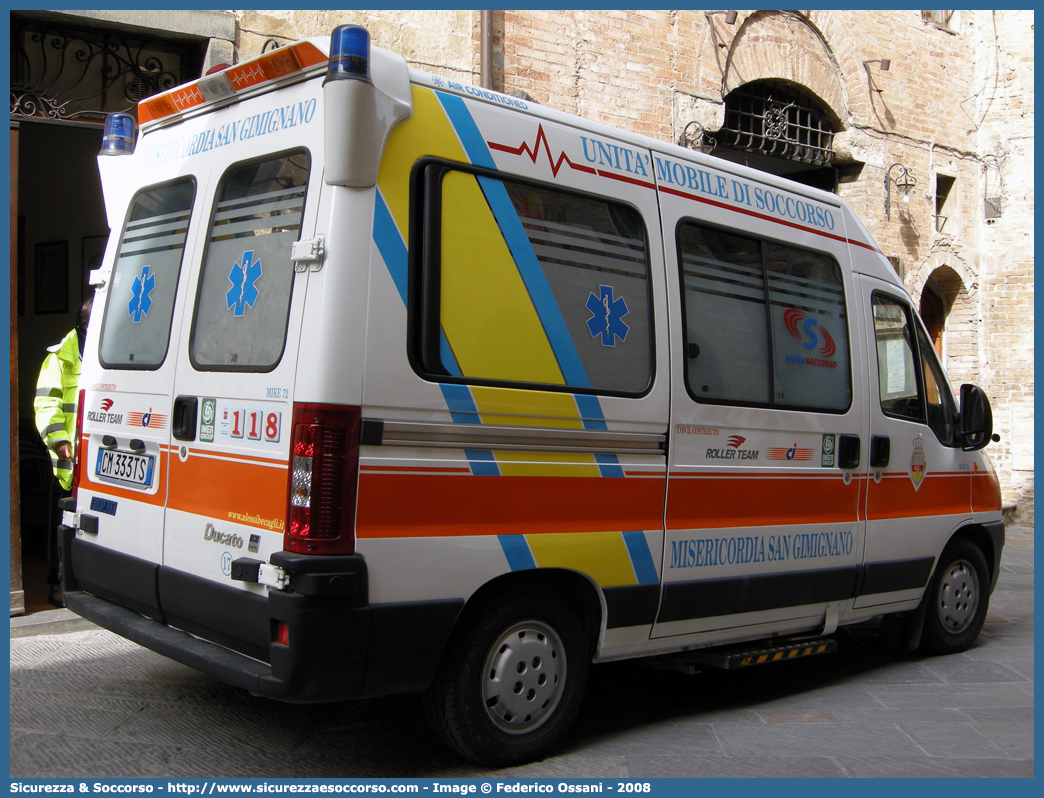 17
Misericordia di San Gimignano
Fiat Ducato II serie restyling
Allestitore Alessi e Becagli
Parole chiave: Misericordie;Misericordia;San Gimignano;Alessi e Becagli;A&B;Fiat;Ducato;Ambulanza