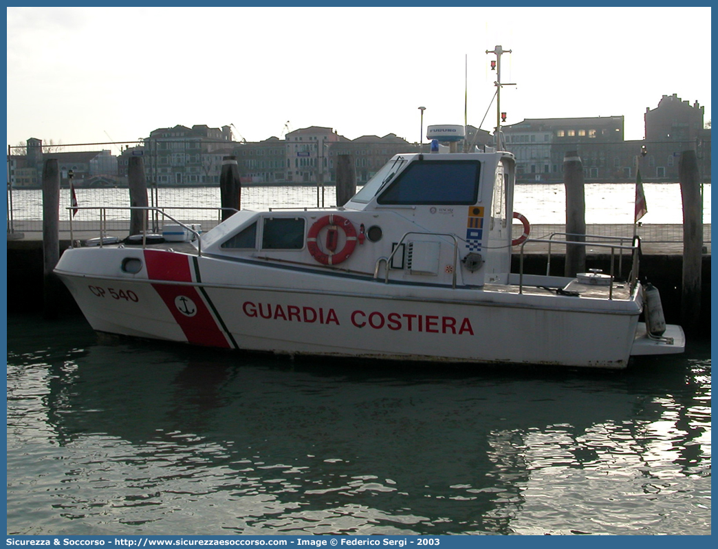 CP 540
Corpo delle Capitanerie di Porto
Guardia Costiera
Vedetta Costiera Classe 512
Parole chiave: Guardia;Costiera;Capitaneria;Capitanerie;Porto;Vedetta;Vedette;Costiera;Costiere;Classe;512;CP;C.P.;G.C.;GC;CP540;CP 540