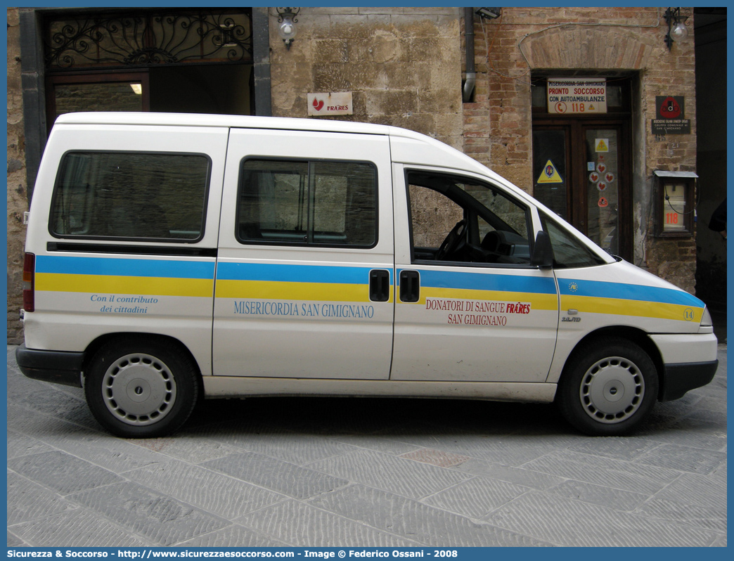 14
Misericordia di San Gimignano
Fiat Scudo I serie
Allestitore Alessi e Becagli
Parole chiave: Misericordie;Misericordia;San Gimignano;Alessi e Becagli;A&B;Fiat;Scudo