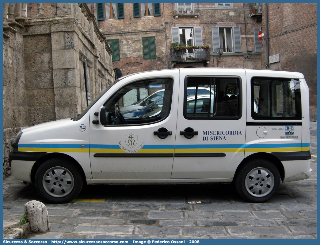 94
Misericordia di Siena
Fiat Doblò I serie
Parole chiave: Misericordia;Misericordie;Siena;Fiat;Doblò;Doblo