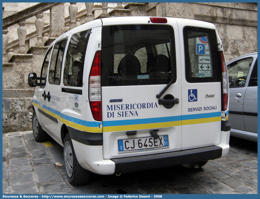 94
Misericordia di Siena
Fiat Doblò I serie
Parole chiave: Misericordia;Misericordie;Siena;Fiat;Doblò;Doblo