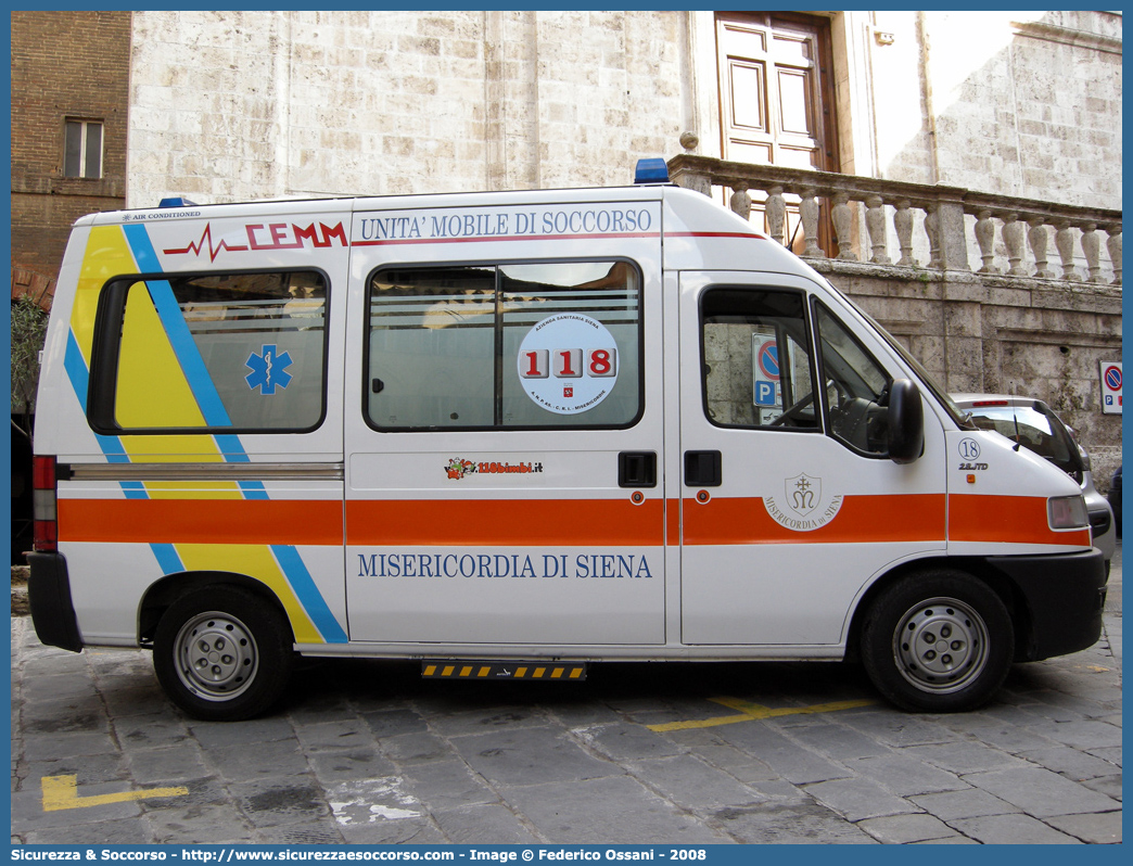 18
Misericordia di Siena
Fiat Ducato II serie
Allestitore Alessi e Becagli
Parole chiave: Misericordia;Misericordie;Siena;Fiat;Ducato;Alessi e Becagli;A&B;Ambulanza