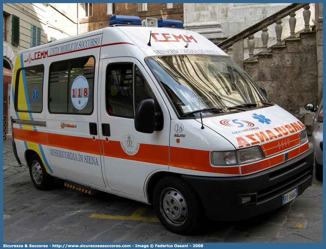 18
Misericordia di Siena
Fiat Ducato II serie
Allestitore Alessi e Becagli
Parole chiave: Misericordia;Misericordie;Siena;Fiat;Ducato;Alessi e Becagli;A&B;Ambulanza