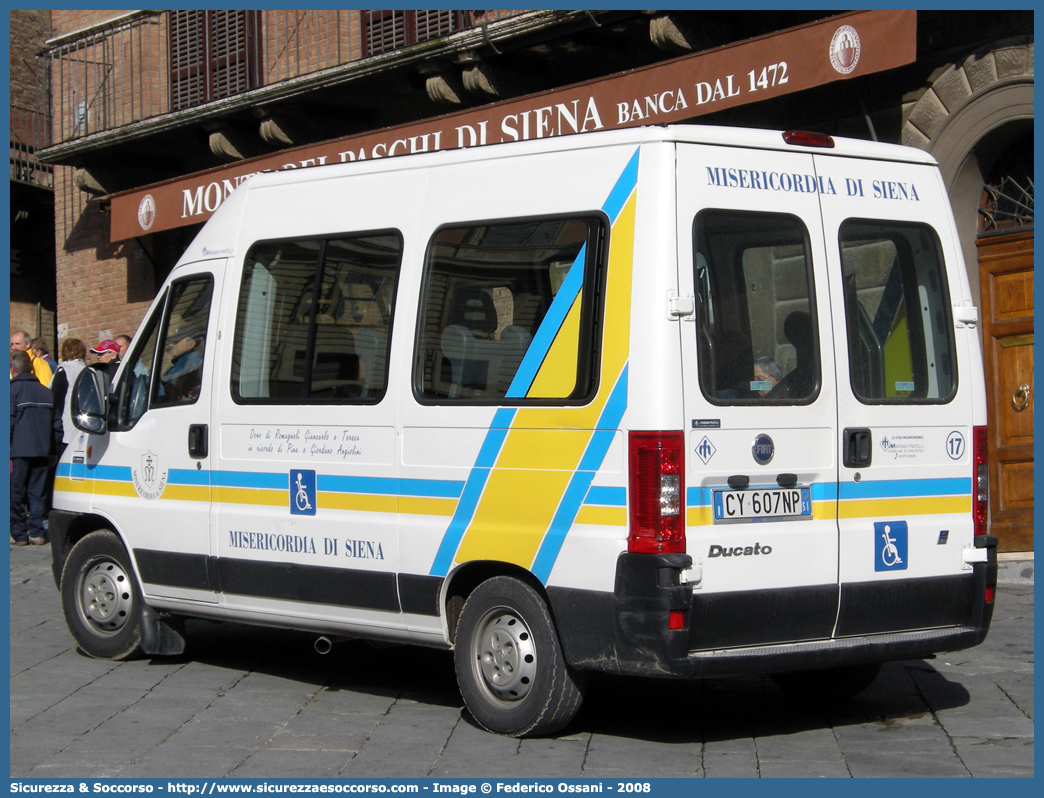 17
Misericordia di Siena
Fiat Ducato II serie restyling
Allestitore Mariani Fratelli S.r.l.
Parole chiave: Misericordia;Misericordie;Siena;Fiat;Ducato;Mariani Fratelli