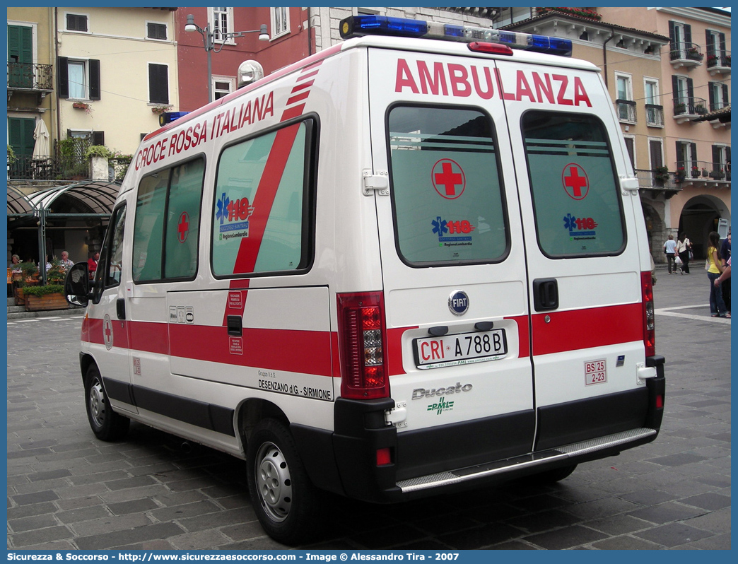 CRI A788B
Croce Rossa Italiana
Garda Bresciano
Fiat Ducato II serie restyling
Allestitore PML S.n.c.
Parole chiave: Croce;Rossa;Italiana;CRI;C.R.I.;Ambulanza;Fiat;Ducato;PML;P.M.L.;Garda Bresciano