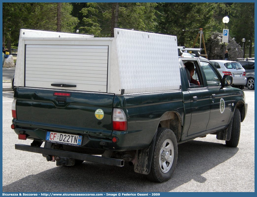 CF D22TN
Corpo Forestale
Provincia Autonoma di Trento
Mitsubishi L200 III serie restyling
Parole chiave: Corpo;Forestale;Trento;CF;C.F.;TN;T.N.;Mitsubishi;L200 III serie;CF D22TN;CFD22TN