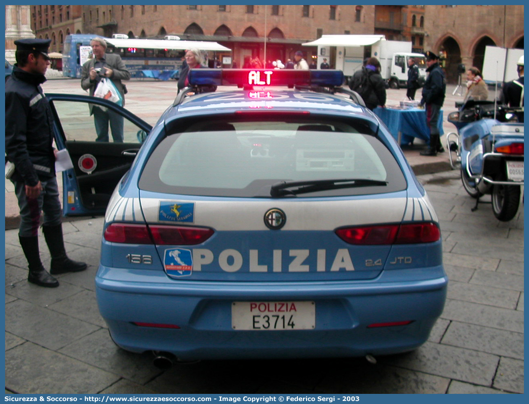 Polizia E3714
Polizia di Stato
Polizia Stradale
Autostrade per l'Italia S.p.A.
Alfa Romeo 156 Sportwagon I serie
Parole chiave: Polizia di Stato;Polizia Stradale;Autostrade per l'Italia S.p.A.;Autostrade S.p.A.;Autostrade;Italia;Alfa Romeo;156;Sportwagon