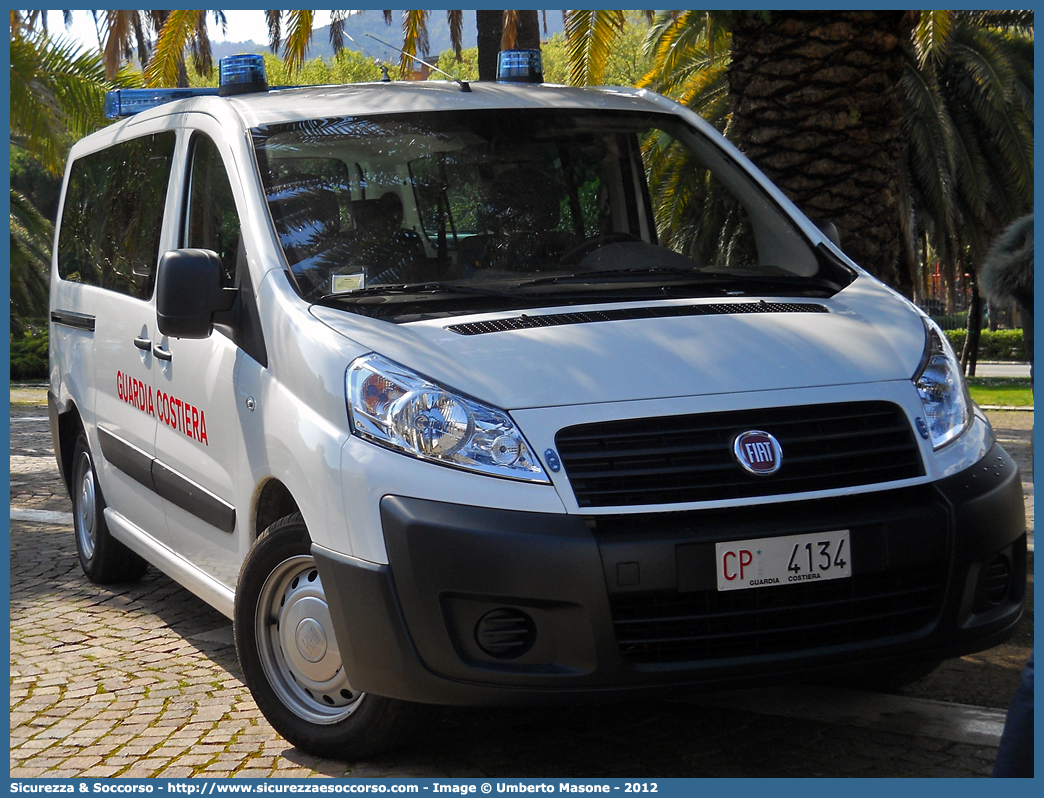 CP 4134
Corpo delle Capitanerie di Porto
Guardia Costiera 
Fiat Scudo IV serie
Parole chiave: CP;GC;C.P.;G.C.;Guardia;Costiera;Capitaneria;Capitanerie;Porto;Fiat;Scudo;4134