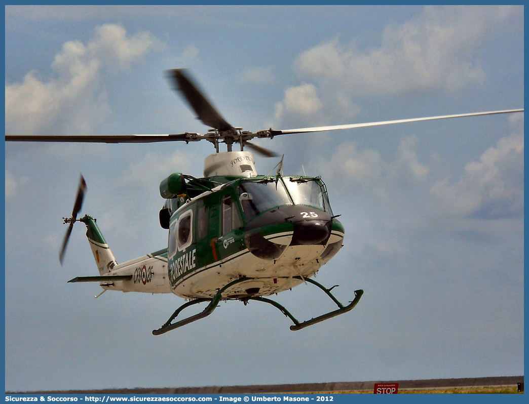 CFS 25
Corpo Forestale
Servizio Aereo
Agusta Bell AB412 HP
Parole chiave: Corpo;Forestale;Stato;Corpo Forestale dello Stato;CFS;C.F.S.;Servizio Aereo;Agusta Bell;AB412 HP;AB412;Elicottero;Elicotteri;CFS 25