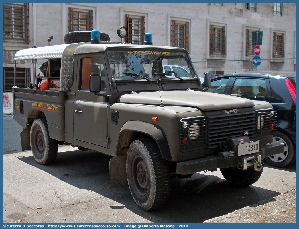 CFS 148AD
Corpo Forestale dello Stato
Land Rover Defender 110
Parole chiave: Corpo;Forestale;Stato;Corpo Forestale dello Stato;CFS;C.F.S.;Land Rover;Defender;110;148AD;148 AD