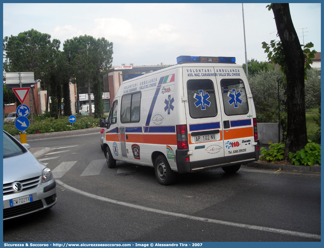 1
Associazione Nazionale Carabinieri
Valle del Chiese (iPn 1)
Fiat Ducato II serie
Allestitore PML S.n.c.
Parole chiave: Associazione;Nazionale;Carabinieri;ANC;A.N.C.;Valle del Chiese;Ambulanza;Fiat;Ducato;PML;P.M.L.