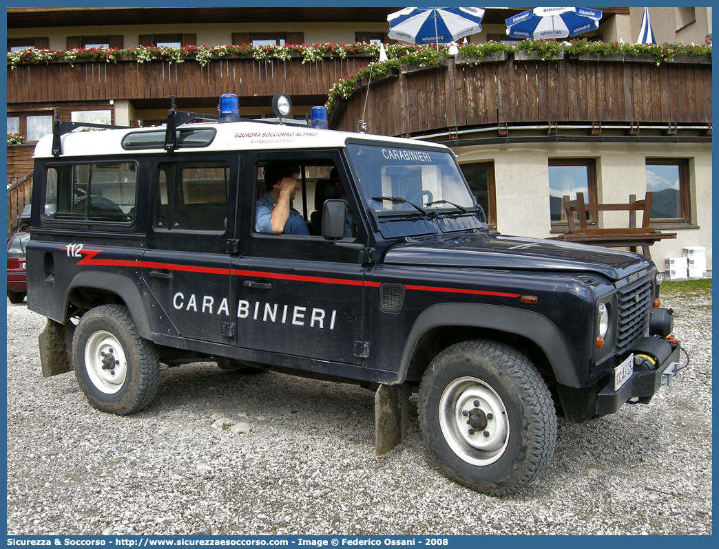 CC AJ234
Arma dei Carabinieri
Soccorso Alpino
Land Rover Defender 110
Parole chiave: CCAJ234;Arma dei Carabinieri;Soccorso Alpino;Land Rover;Defender;110;CC;AJ 234