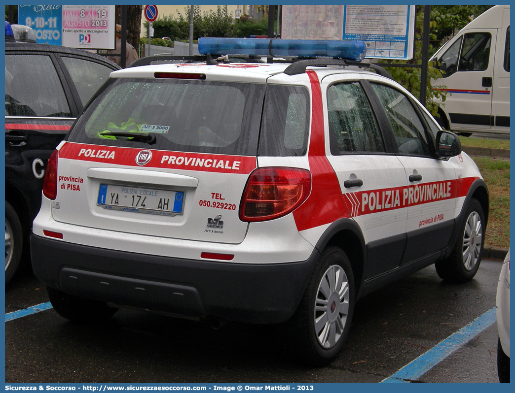 Polizia Locale YA174AH
Polizia Provinciale
Provincia di Pisa
Fiat Sedici II serie
Parole chiave: Polizia;Locale;Provinciale;Pisa;Fiat;Sedici;YA174AH;YA 174 AH