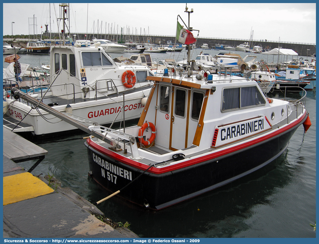 N517
Arma dei Carabinieri
Servizio Navale	
Motovedetta d'Altura Classe N500
Parole chiave: CC;C.C.;Arma;Carabinieri;Servizio;Navale;Motovedetta;Altura;Classe;N500;N 500