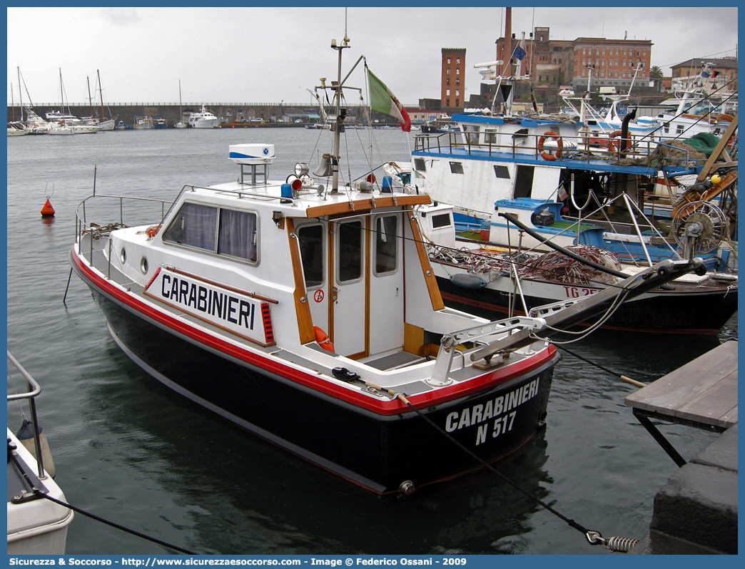 N517
Arma dei Carabinieri
Servizio Navale	
Motovedetta d'Altura Classe N500
Parole chiave: CC;C.C.;Arma;Carabinieri;Servizio;Navale;Motovedetta;Altura;Classe;N500;N 500