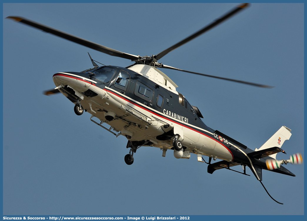 MM81678 / CC 56
Arma dei Carabinieri
Raggruppamento Carabinieri Aeromobili
Agusta Westland AW109N Nexus
Parole chiave: CC;C.C.;Arma;Carabinieri;Raggruppamento;Aeromobili;Agusta;Westland;AgustaWestland;AW109N;AW;109;109N;Nexus