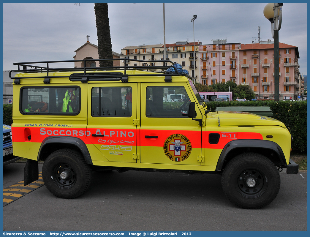 6.11
Corpo Nazionale
Soccorso Alpino e Speleologico
Delegazione Alpina VI Orobica
Land Rover Defender 110
Parole chiave: CNSAS;C.N.S.A.S.;Corpo;Nazionale;Soccorso;Alpino;Speleologico;Lombardia;SASL;S.A.S.L.;Land Rover;Defender;110