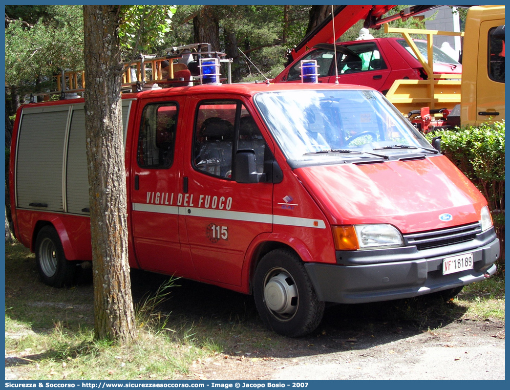 VF 18189
Corpo Nazionale Vigili del Fuoco
Ford Transit II serie I resyling
Allestitore BAI S.r.l.
Parole chiave: VVF;V.V.F;Corpo;Nazionale;Vigili;del;Fuoco;Polisoccorso;Ford;Transit;BAI;B.A.I.