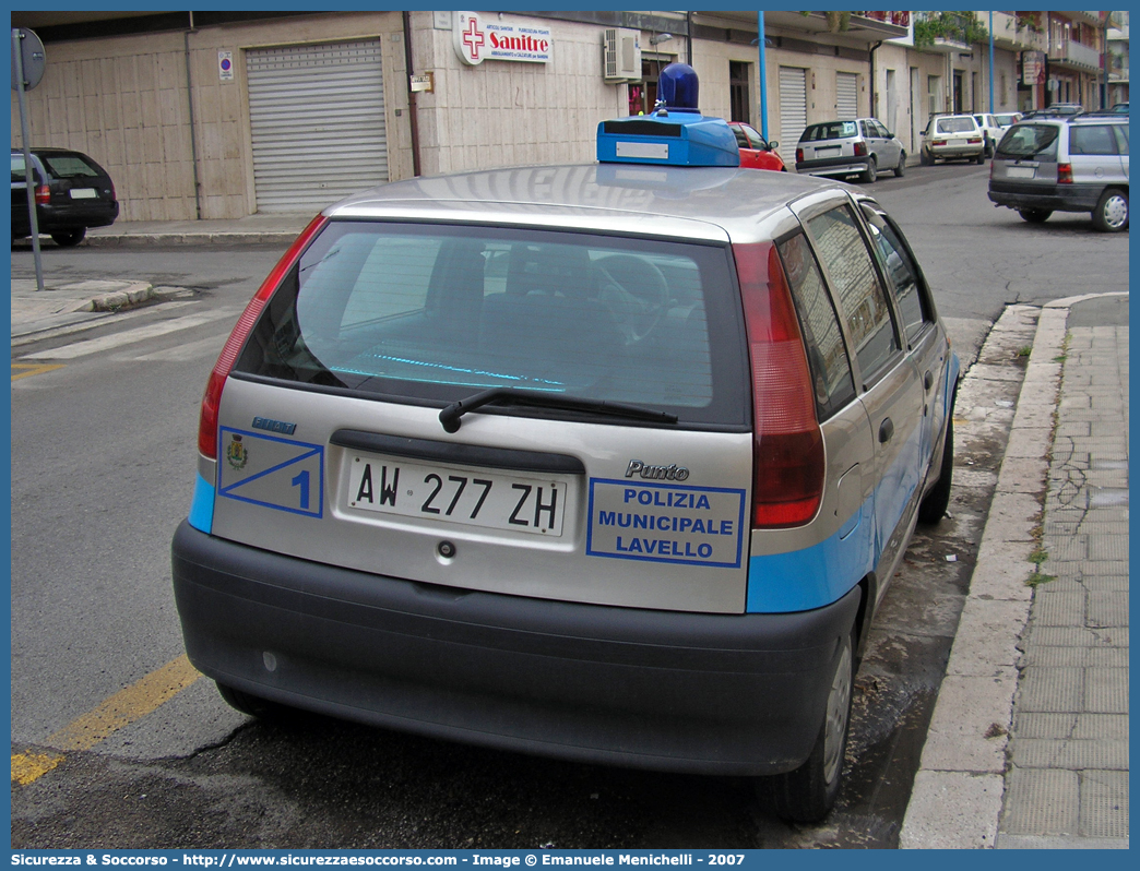 -
Polizia Municipale
Comune di Lavello
Fiat Punto I serie
Parole chiave: Polizia;Locale;Municipale;Lavello;Fiat;Punto