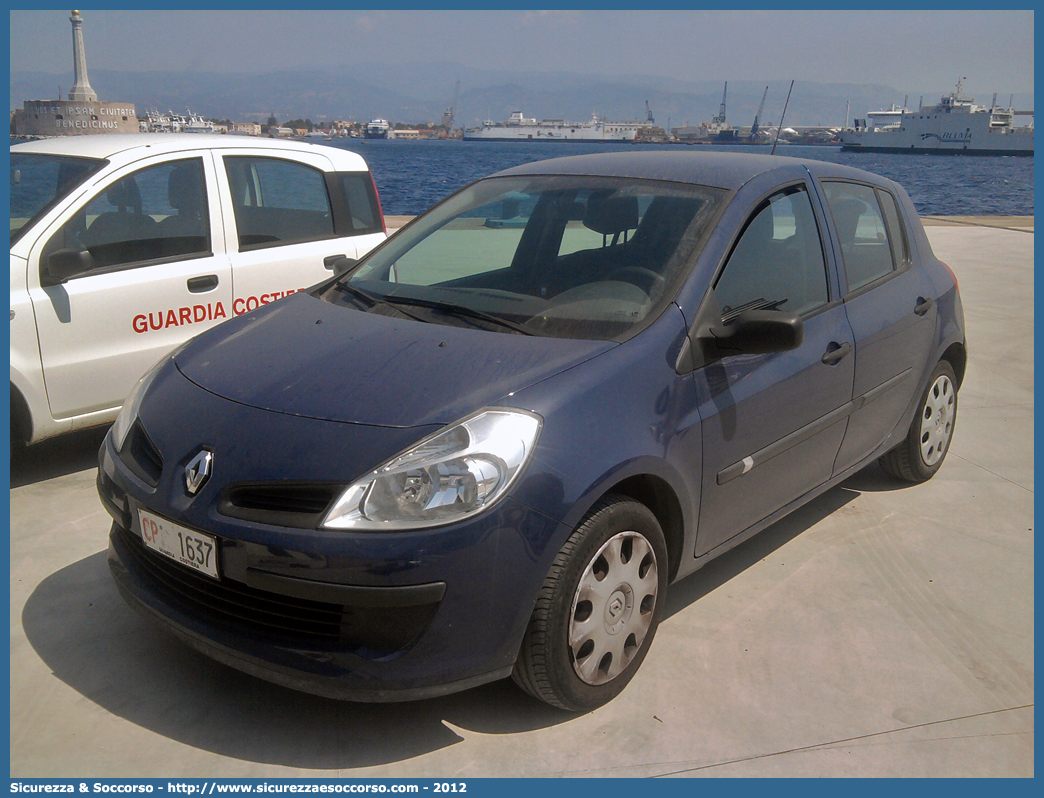 CP 1637
Corpo delle Capitanerie di Porto
Guardia Costiera 
Renault Clio IV serie
Parole chiave: CP;C.P.;GC;G.C.;Guardia;Costiera;Capitaneria;Capitanerie;di;Porto;Renault;Clio