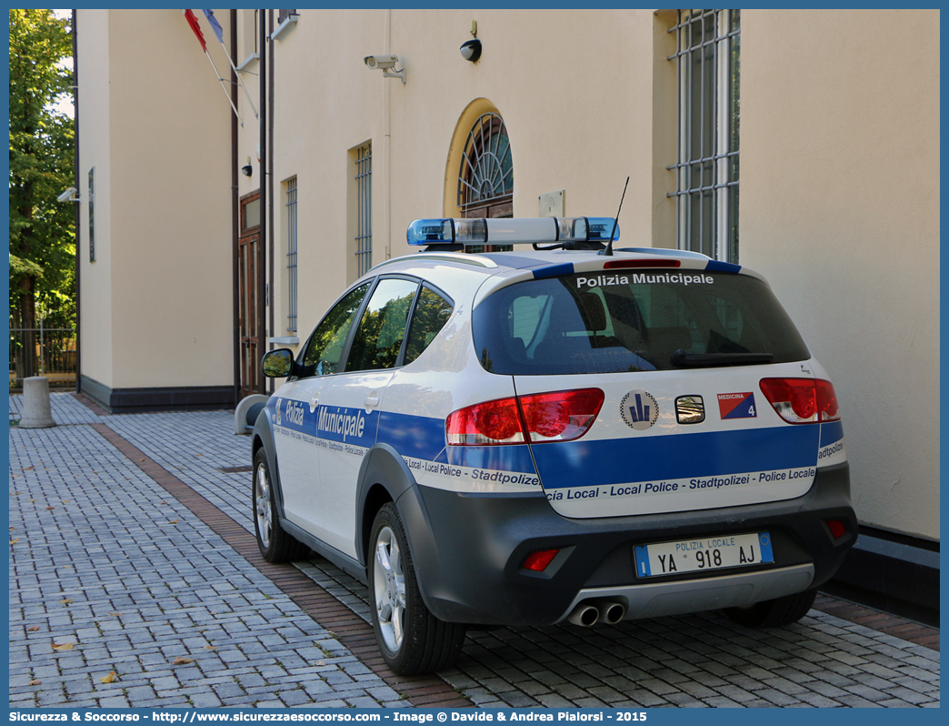 Polizia Locale YA918AJ
Polizia Municipale
Comune di Medicina
Seat Altea Freetrack
Allestitore Focaccia Group S.r.l.
Parole chiave: Polizia;Locale;Municipale;Medicina;Seat;Altea;Freetrack;Focaccia;YA918AJ;YA 918 AJ