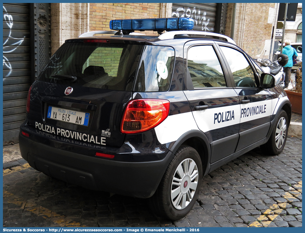 Polizia Locale YA613AM
Polizia Provinciale
Provincia di Roma
Fiat Sedici II serie
Parole chiave: PL;P.L.;PM;P.M.;Polizia;Locale;Provinciale;Roma;Fiat;Sedici