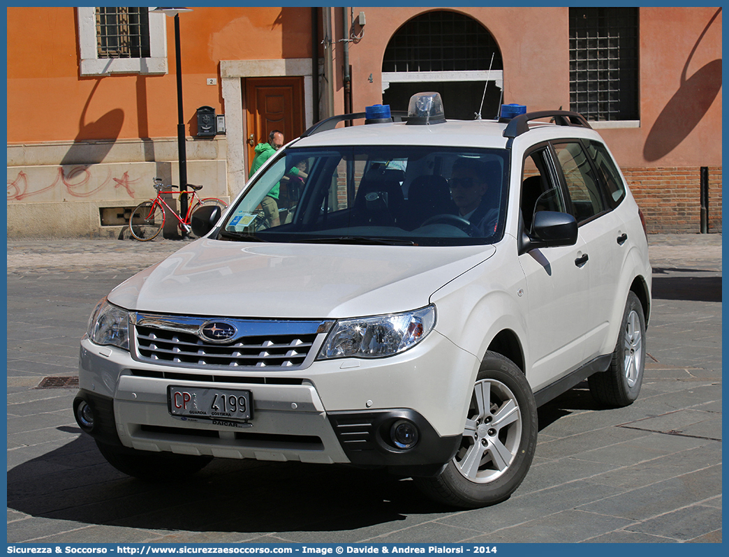 CP 4199
Corpo delle Capitanerie di Porto
Guardia Costiera
Subaru Forester V serie
Parole chiave: CP;C.P.;GC,G.C.;Guardia Costiera;Capitaneria di Porto;Capitanerie di Porto;Subaru;Forester;CP;4199