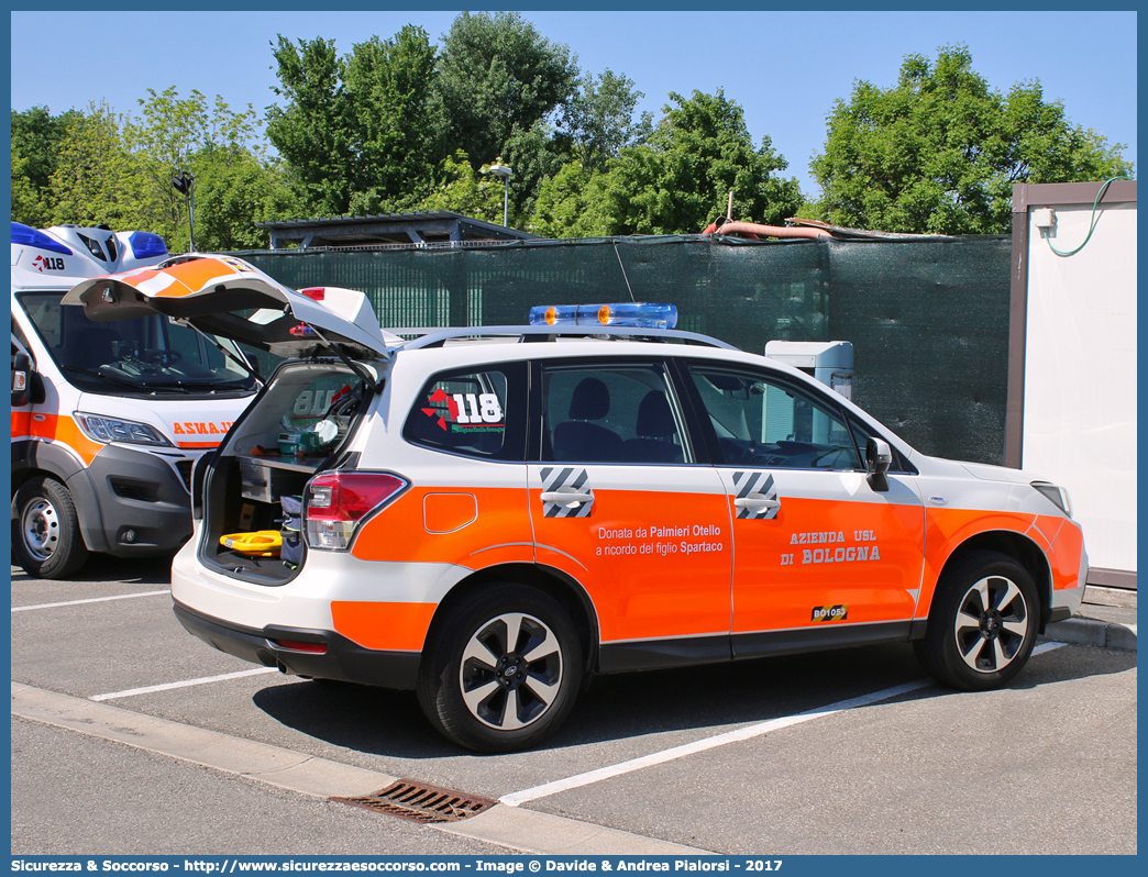 BO 1053
118 Bologna Soccorso
Subaru Forester VI serie restyling
Allestitore Vision S.r.l.
Parole chiave: 118;Bologna;Soccorso;Automedica;Automedicalizzata;Auto Medica;Auto Medicalizzata;Subaru;Forester;Vision