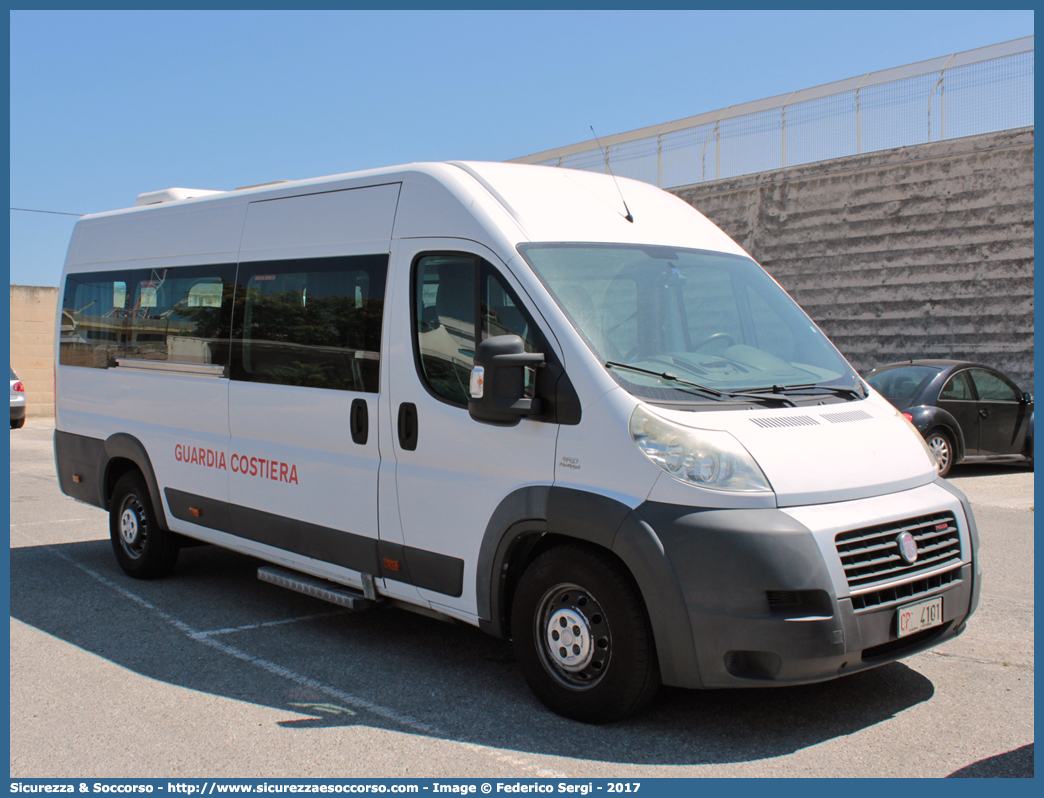 CP 4101
Corpo delle Capitanerie di Porto
Guardia Costiera 
Fiat Ducato III serie
Parole chiave: CP;C.P.;GC;G.C.;Guardia;Costiera;Capitaneria;Capitanerie;di;Porto;Fiat;Ducato;X250;X 250