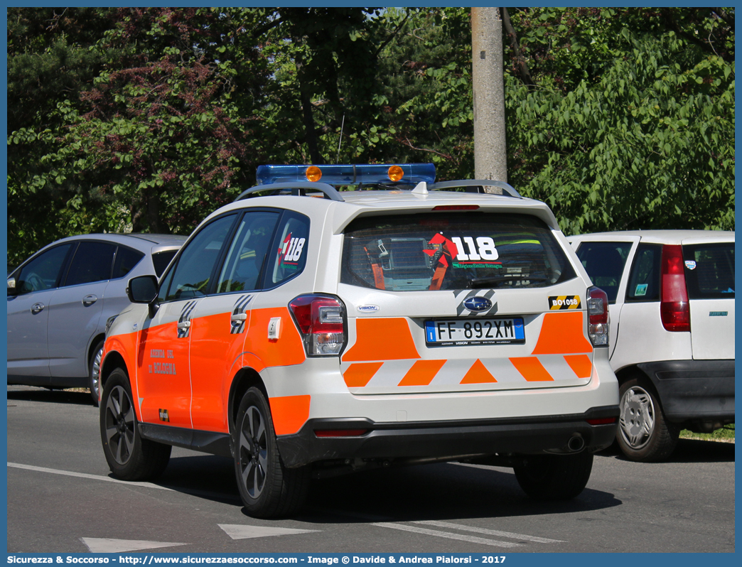 BO 1058
118 Bologna Soccorso
Subaru Forester VI serie restyling
Allestitore Vision S.r.l.
Parole chiave: 118;Bologna;Soccorso;Automedica;Automedicalizzata;Auto Medica;Auto Medicalizzata;Subaru;Forester;Vision