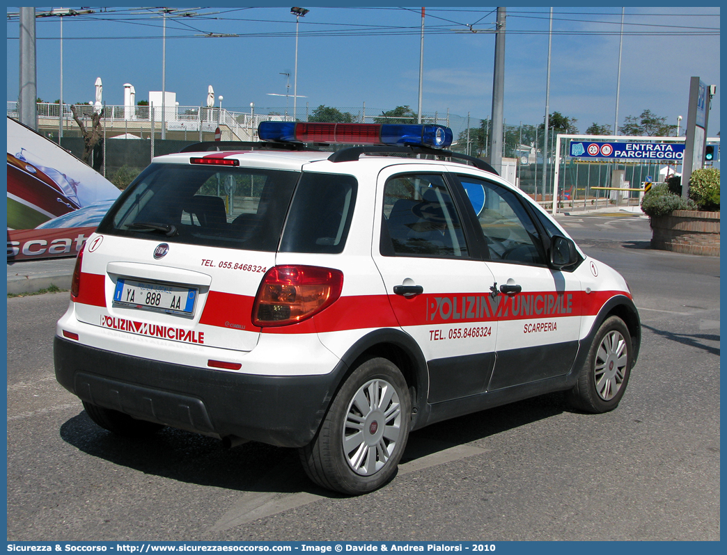 Polizia Locale YA888AA
Polizia Municipale
Comune di Scarperia
Fiat Sedici I serie
Allestitore Ciabilli S.r.l.
Parole chiave: Polizia;Locale;Municipale;Scarperia;Fiat;Sedici;Ciabilli;YA888AA;YA 888 AA