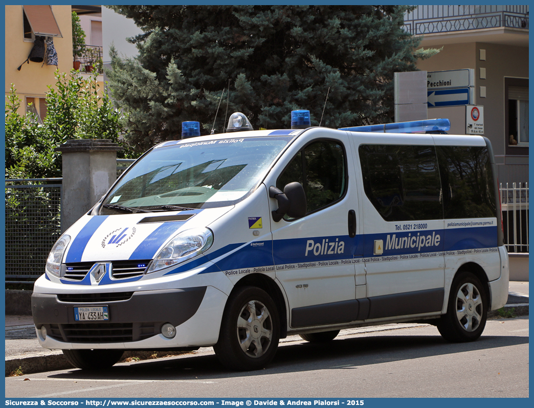 Polizia Locale YA433AH
Polizia Municipale
Comune di Parma
Renault Trafic III serie
Allestitore Bertazzoni S.r.l.
Parole chiave: Polizia;Locale;Municipale;Parma;Renault;Trafic;Bertazzoni;YA433AH;YA 433 AH