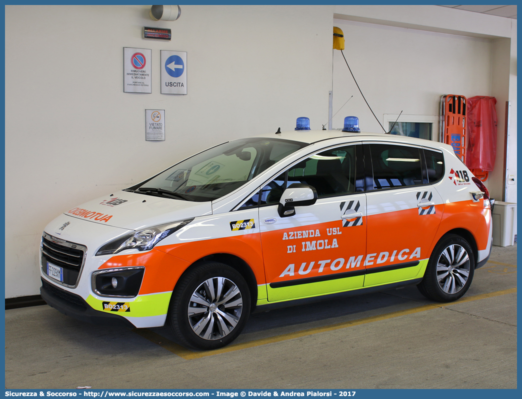 BO 2313
118 Imola Soccorso
Peugeot 3008 I serie restyling
Allestitore Vision S.r.l.
Parole chiave: 118;Imola;Soccorso;Automedica;Automedicalizzata;Auto Medica;Auto Medicalizzata;Peugeot;3008;Vision