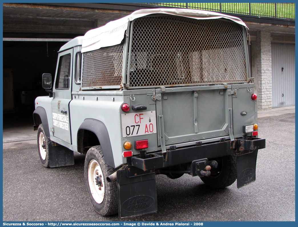 CF 077 AO
Corpo Forestale
Regione Valle d'Aosta
Lando Rover Defender 90
Parole chiave: Corpo;Forestale;Aosta;CF;C.F.;AO;A.O.;Land Rover;Defender;Defender 90;CF 077 AO;CF077AO