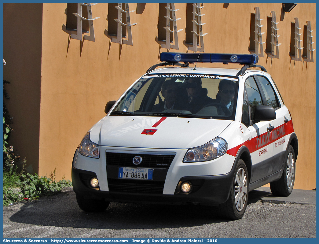 Polizia Locale YA888AA
Polizia Municipale
Comune di Scarperia
Fiat Sedici I serie
Allestitore Ciabilli S.r.l.
Parole chiave: Polizia;Locale;Municipale;Scarperia;Fiat;Sedici;Ciabilli;YA888AA;YA 888 AA