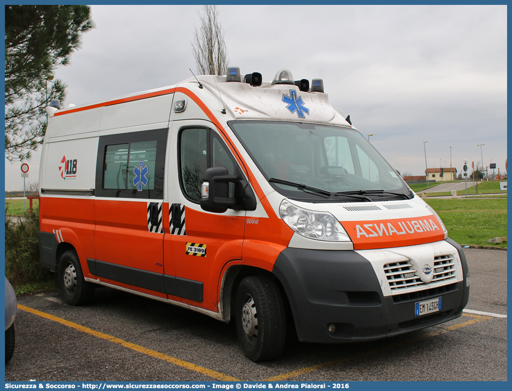 FE 3189
118 Ferrara Soccorso
Fiat Ducato III serie
Allestitore Odone S.r.l.
Parole chiave: 118;Ferrara;Soccorso;Ambulanza;Autoambulanza;Fiat;Ducato;X250;X 250;Odone