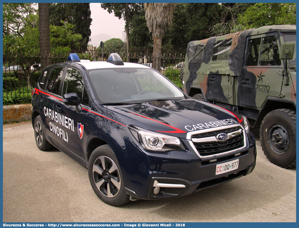 CC DQ977
Arma dei Carabinieri
Centro e Nuclei Cinofili
Subaru Forester VI serie restyling
Parole chiave: CC;C.C.;Arma;Carabinieri;Centro;Nuclei;Nucleo;Cinofili;Subaru;Forester