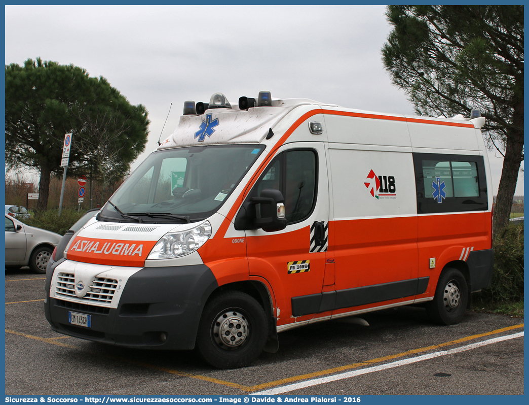 FE 3189
118 Ferrara Soccorso
Fiat Ducato III serie
Allestitore Odone S.r.l.
Parole chiave: 118;Ferrara;Soccorso;Ambulanza;Autoambulanza;Fiat;Ducato;X250;X 250;Odone