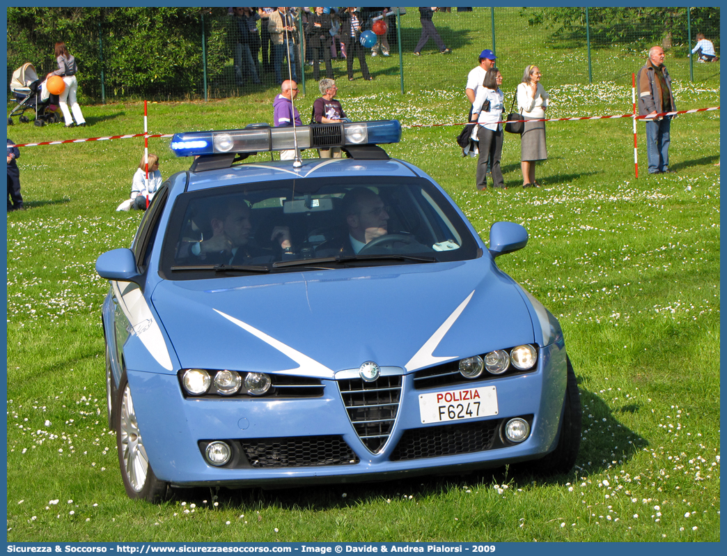 Polizia F6247
Polizia di Stato 
Squadra Volante
Alfa Romeo 159
Parole chiave: PS;P.S.;Polizia;di;Stato;Pubblica;Sicurezza;Squadra;Volante;Alfa;Romeo;159