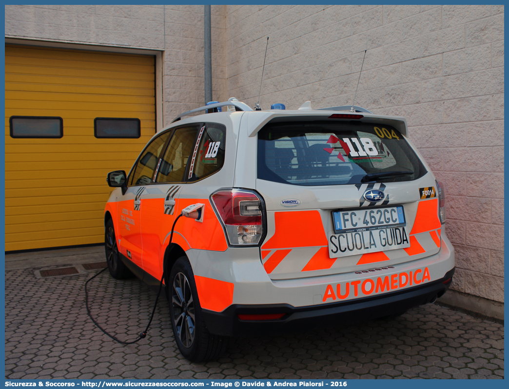 FO 14
118 Romagna Soccorso
Ambito Territoriale di Forlì
Subaru Forester XT VI serie restyling
Allestitore Vision S.r.l.
Parole chiave: 118;Romagna;Soccorso;Forlì;Forli;Automedica;Auto Medica;Automedicalizzata;Auto Medicalizzata;Subaru;Forester;Vision