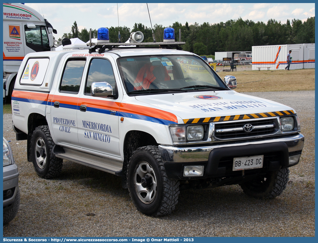 -
Misericordia di San Miniato
Toyota Hilux VI serie
Parole chiave: Misericordia;Misericordie;San Miniato;Toyota;Hilux