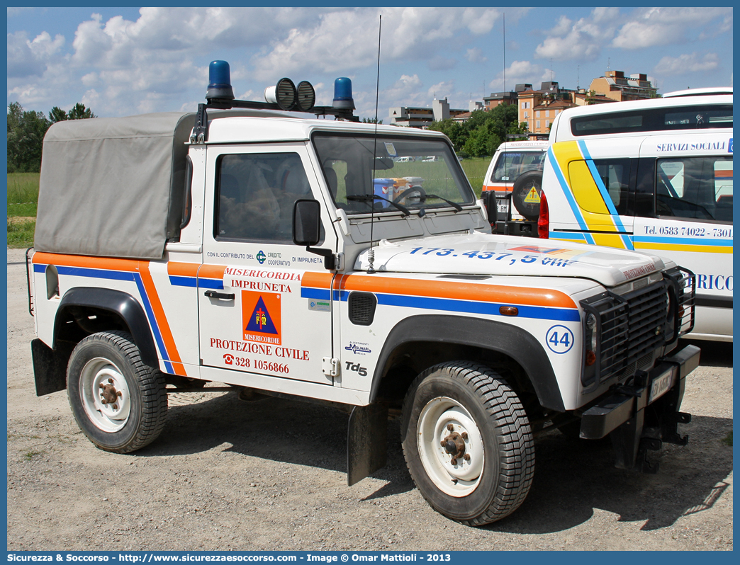 44
Misericordia di Impruneta
Land Rover Defender 90
Allestitore CEVI S.n.c.
Parole chiave: Misericordie;Misericordia;Impruneta;Land Rover;Defender;90;CEVI;C.E.V.I.;Carrozzeria Europea