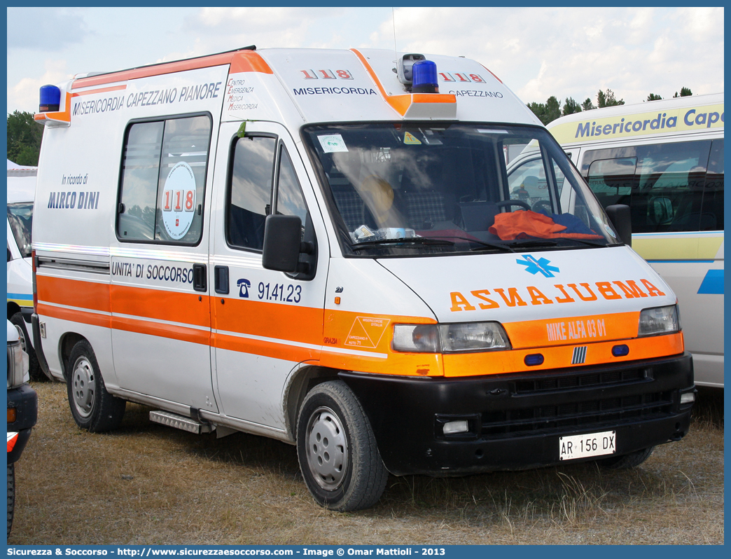 A71
Misericordia di Capezzano Pianore
Fiat Ducato II serie
Allestitore Grazia
Parole chiave: Misericordia;Misericordie;Capezzano Pianore;Fiat;Ducato;Ambulanza;Autoambulanza;Grazia