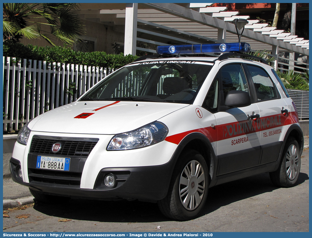 Polizia Locale YA888AA
Polizia Municipale
Comune di Scarperia
Fiat Sedici I serie
Allestitore Ciabilli S.r.l.
Parole chiave: Polizia;Locale;Municipale;Scarperia;Fiat;Sedici;Ciabilli;YA888AA;YA 888 AA