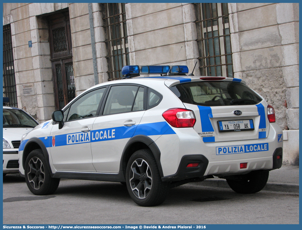 Polizia Locale YA058AK
Polizia Locale
Comune di Trieste
Subaru XV I serie
Allestitore Bertazzoni S.r.l.
Parole chiave: Polizia;Municipale;Locale;Trieste;Subaru;XV;Bertazzoni;YA058AK;YA 058 AK