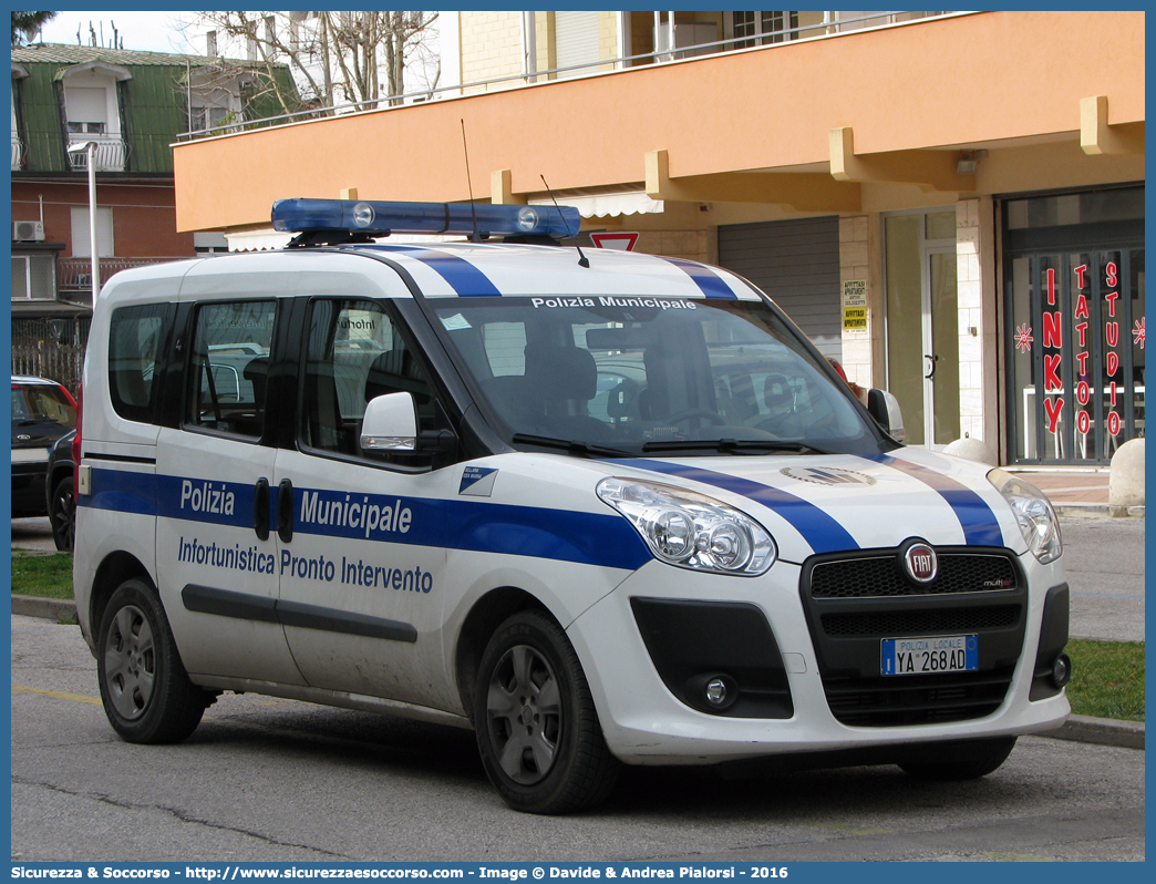 Polizia Locale YA268AD
Polizia Municipale
Comune di Bellaria Igea Marina
Fiat Doblò II serie
Allestitore Focaccia Group S.r.l.
Parole chiave: Polizia;Locale;Municipale;Bellaria;Igea Marina;Fiat;Doblo;Doblò;Focaccia;YA268AD;YA 268 AD